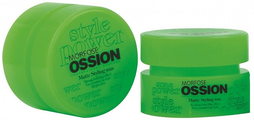 Wosk matujący do włosów i brody - Morfose Ossion Matte Styling Wax Strong Holding Effect