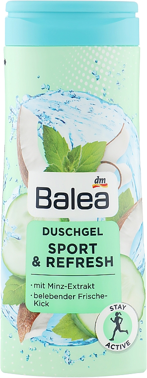 Żel pod prysznic - Balea Sport & Refresh Duschgel — Zdjęcie N2