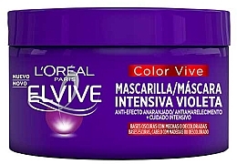 Maska do włosów farbowanych blond, siwych i z pasemkami - L'Oreal Paris Elseve Color-Vive Purple — Zdjęcie N4