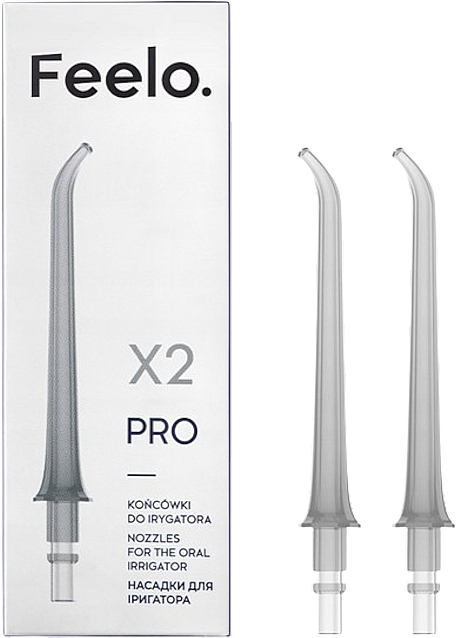 Końcówki do irygatora - Feelo Pro X2 Nozzles For The Oral Irrigator  — Zdjęcie N1
