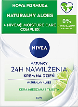 Matujący krem na dzień 24h nawilżenia, cera mieszana i tłusta - NIVEA Essentials Super Moisturizing Day Cream 24h — Zdjęcie N1
