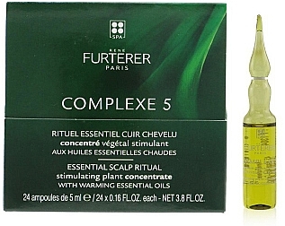 PRZECENA! Ampułki do skóry głowy - René Furterer Complexe 5 Essential Scalp Ritual Stimulating Plant Concentrate With Warming Essential Oils * — Zdjęcie N1