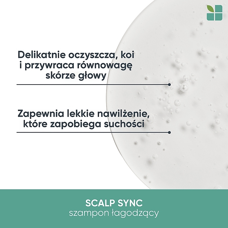 Łagodzący szampon dla suchej lub wrażliwej skóry głowy​ - Biolage Scalp Sync Calming Shampoo — Zdjęcie N3