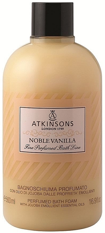 Perfumowany krem do kąpieli - Atkinsons Noble Vanilla Parfumed Bath Foam — Zdjęcie N1