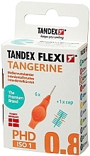 Szczoteczki międzyzębowe, 0,8 mm, pomarańczowe - Tandex Flexi Ultrafine Tangarine — Zdjęcie N1