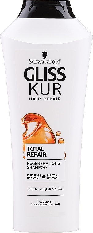 Szampon do włosów suchych i zniszczonych - Gliss Kur Total Repair