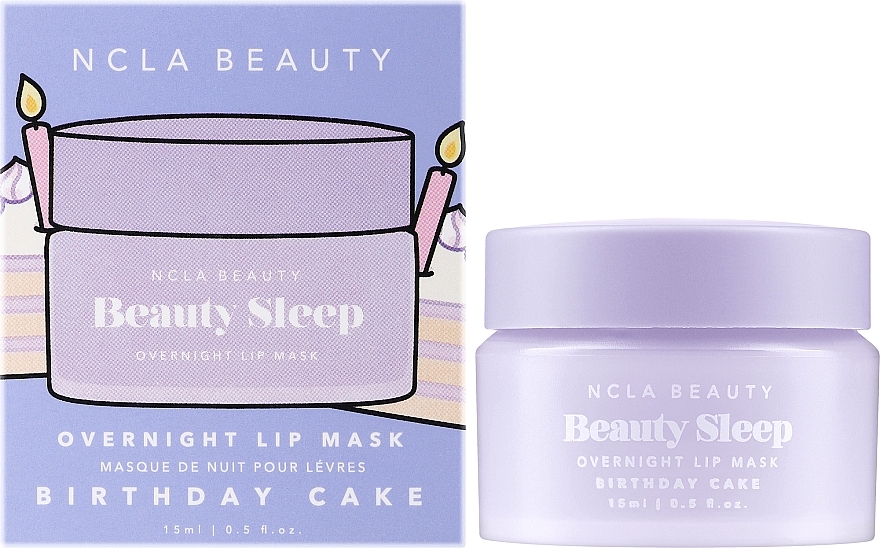 Maska do ust na noc - NCLA Beauty Beauty Sleep Overnight Lip Mask Birthday Cake — Zdjęcie N2