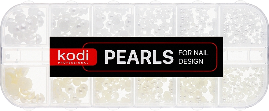 Perły do zdobienia paznokci, mix №2 - Kodi Professional Pearls For Nail Design — Zdjęcie N1