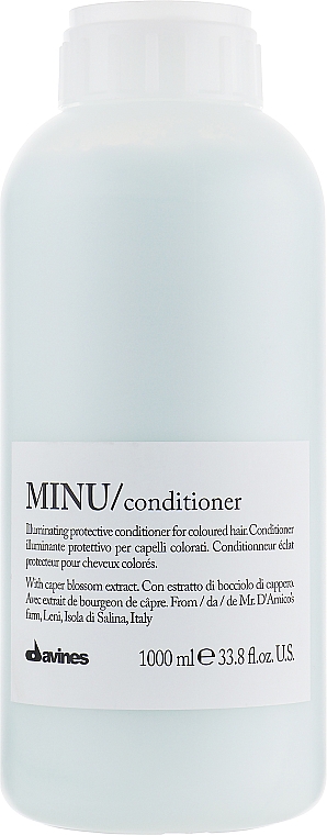 Rozświetlająca i ochronna odżywka do włosów farbowanych - Davines Minu Conditioner — Zdjęcie N5