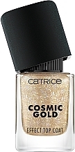 Top coat do paznokci z efektem kosmicznego złota - Catrice Cosmic Gold Effect Celestial Light Top Coat — Zdjęcie N3