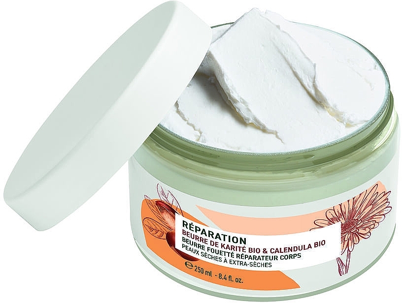 Regenerujące masło do ciała masło karite bio i nagietek bio  - Yves Rocher Repair Reparairing Whipped Body Butter — Zdjęcie N3