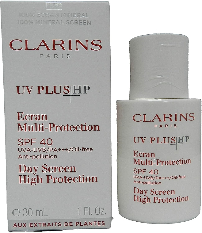 Preparat przeciwsłoneczny do twarzy SPF 40 - Clarins UV Plus Anti-Pollution Sunscreen Multi-Protection Broad Spectrum — Zdjęcie N1