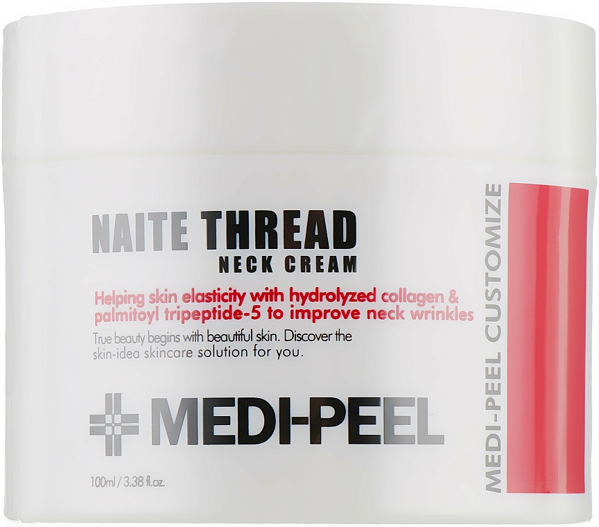Peptydowy krem ​​kolagenowy do szyi - Medi Peel Naite Thread Neck Cream — фото N2