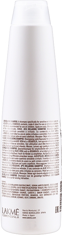 Delikatny szampon z alantoiną do wrażliwej skóry głowy - Lakmé K.Therapy Sensitive Shampoo — Zdjęcie N2