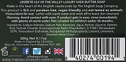 Mydło w kostce Konwalia - The English Soap Company Lily Of The Valley Luxury Shea Butter Soap — Zdjęcie N3