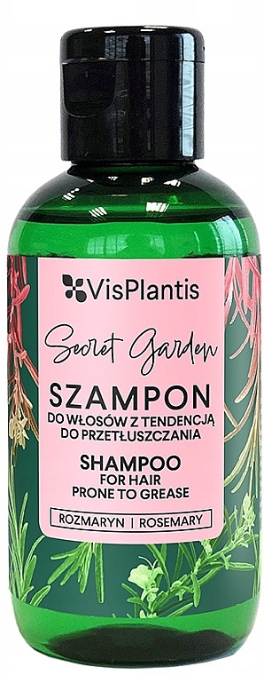 PREZENT! Szampon do włosów z tendencją do przetłuszczania - Vis Plantis Secret Garden Rosemary Shampoo — Zdjęcie N1