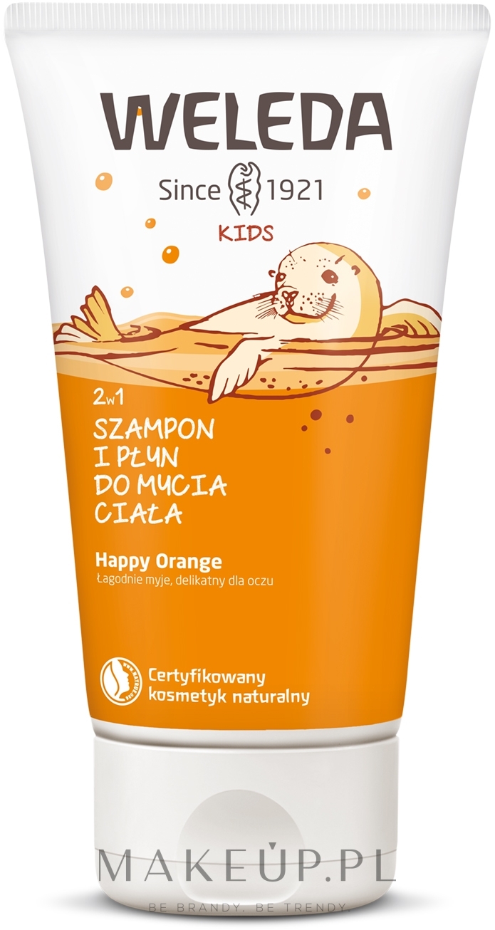 Szampon i żel pod prysznic dla dzieci 2 w 1 Wesoła pomarańcza - Weleda Kids Happy Orange 2in1 Shampoo & Body Wash — Zdjęcie 150 ml