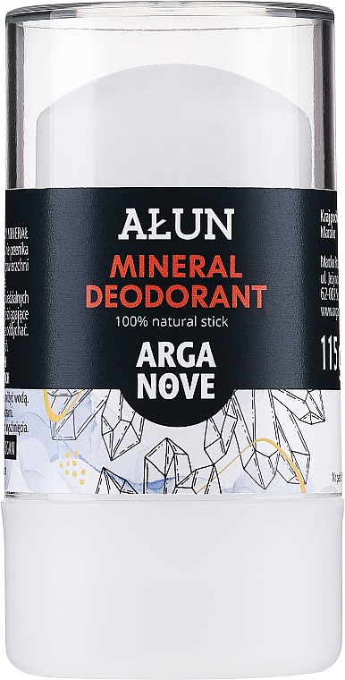 Naturalny dezodorant w sztyfcie Ałun - Arganove Alun Deodorant Stick