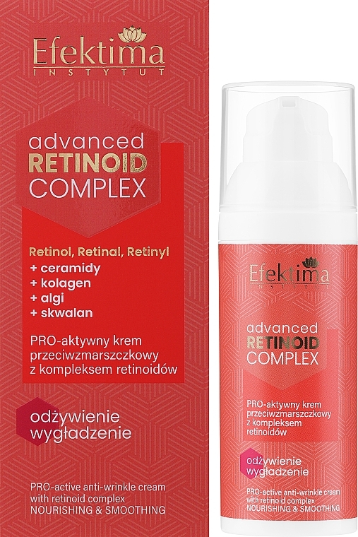 Aktywny krem przeciwzmarszczkowy z kompleksem retinoidów - Efektima Instytut Advanced Retinoid Complex — Zdjęcie N2