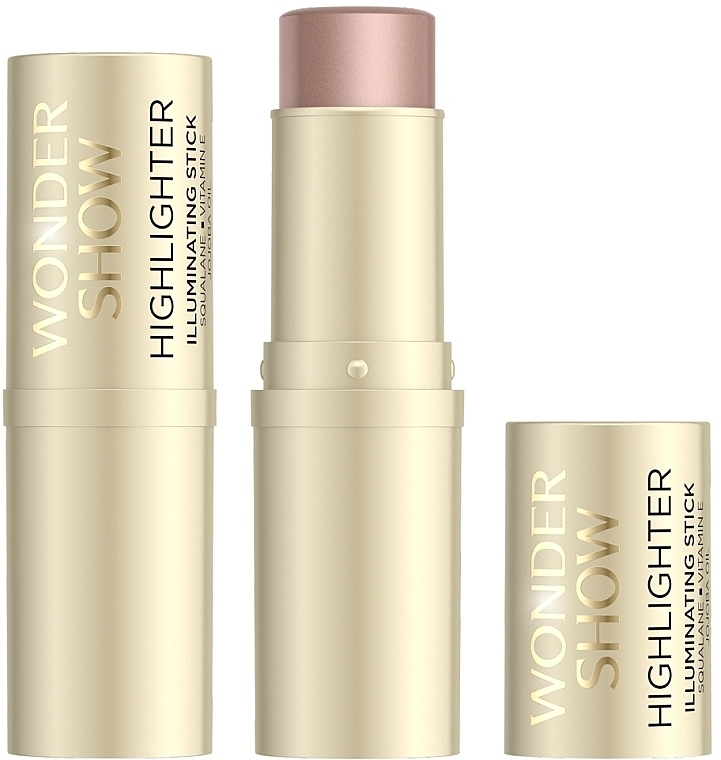 Rozświetlacz do twarzy w sztyfcie - Eveline Cosmetics Wonder Show Highlighter Illuminating Stick — Zdjęcie N2