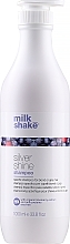 Srebrny szampon do włosów blond - Milk_shake Silver Shine Shampoo — Zdjęcie N3