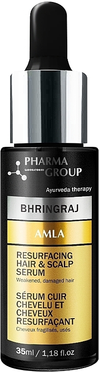 Serum odmładzające - Pharma Group Laboratories Bhringraj + Amla Resurfacing Hair & Scalp Serum