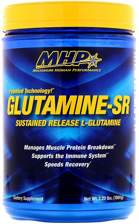 Glutamina-SR o przedłużonym uwalnianiu, bez smaku - MHP Glutamine-SR  — Zdjęcie N1