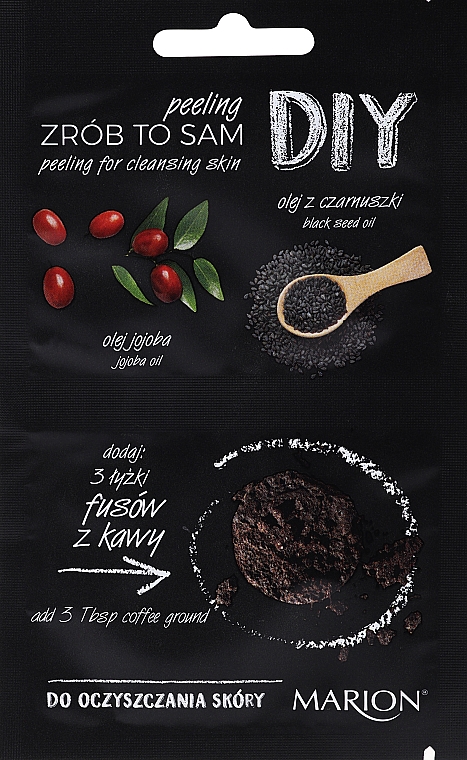 Peeling do twarzy - Marion DIY Peeling Jojoba Oil + Black Seed Oil — Zdjęcie N1