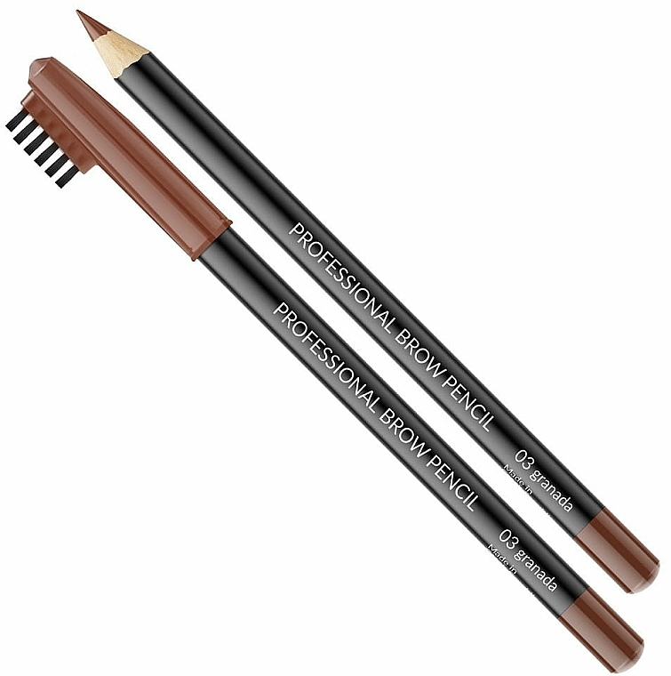 Wodoodporna kredka ze szczoteczką do brwi - Vipera Professional Brow Pencil  — Zdjęcie N3