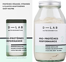 Białkowy suplement diety w proszku na przyrost masy mięśniowej - D-Lab Nutricosmetics Pro-Proteins Performance — Zdjęcie N2