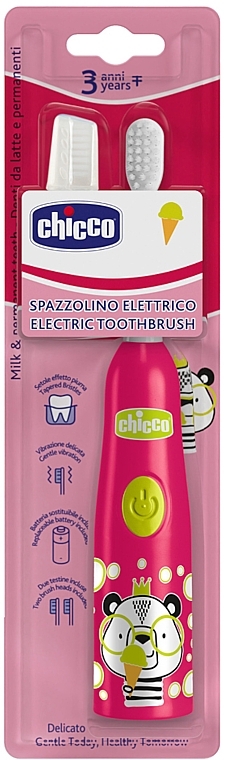 Elektryczna szczoteczka do zębów dla dzieci 3+, tygrys - Chicco Milk And Permanent Teeth Electric Toothbrush — Zdjęcie N2