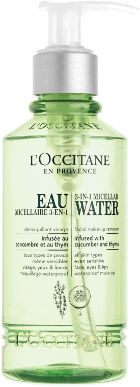 Woda micelarna 3 w 1 - L'Occitane 3 In 1 Micellar Water Make-Up Remover — Zdjęcie N1