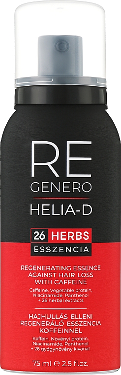 Rewitalizująca esencja z kofeiną przeciw wypadaniu włosów - Helia-D Regenero Caffeine Regenerating Essence Against Hair Loss — Zdjęcie N1