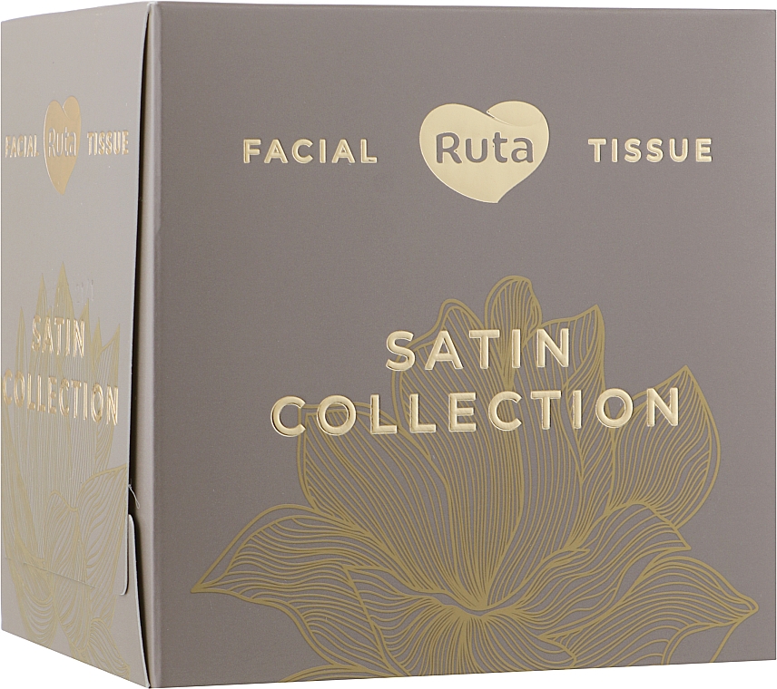 Chusteczki kosmetyczne do twarzy, 80 szt. - Ruta Satin Collection — Zdjęcie N1