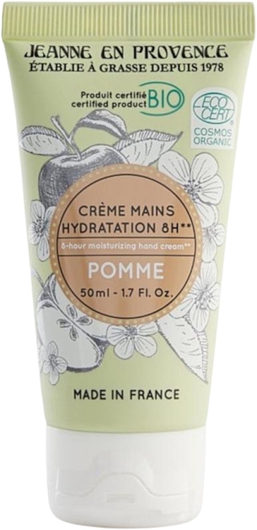 Krem do rąk o zapachu zielonego jabłka - Jeanne En Provence 8-Hour Moisturizing Hand Cream  — Zdjęcie N1