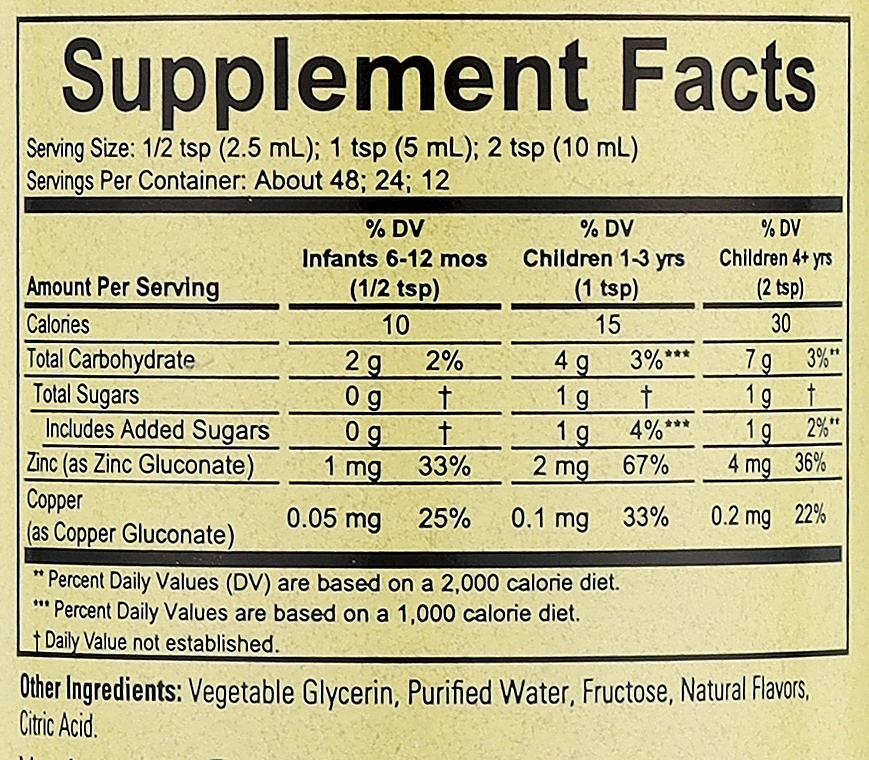 Suplement diety Cynk w płynie, o naturalnym smaku mango i truskawki - Child Life Zinc Plus — Zdjęcie N3