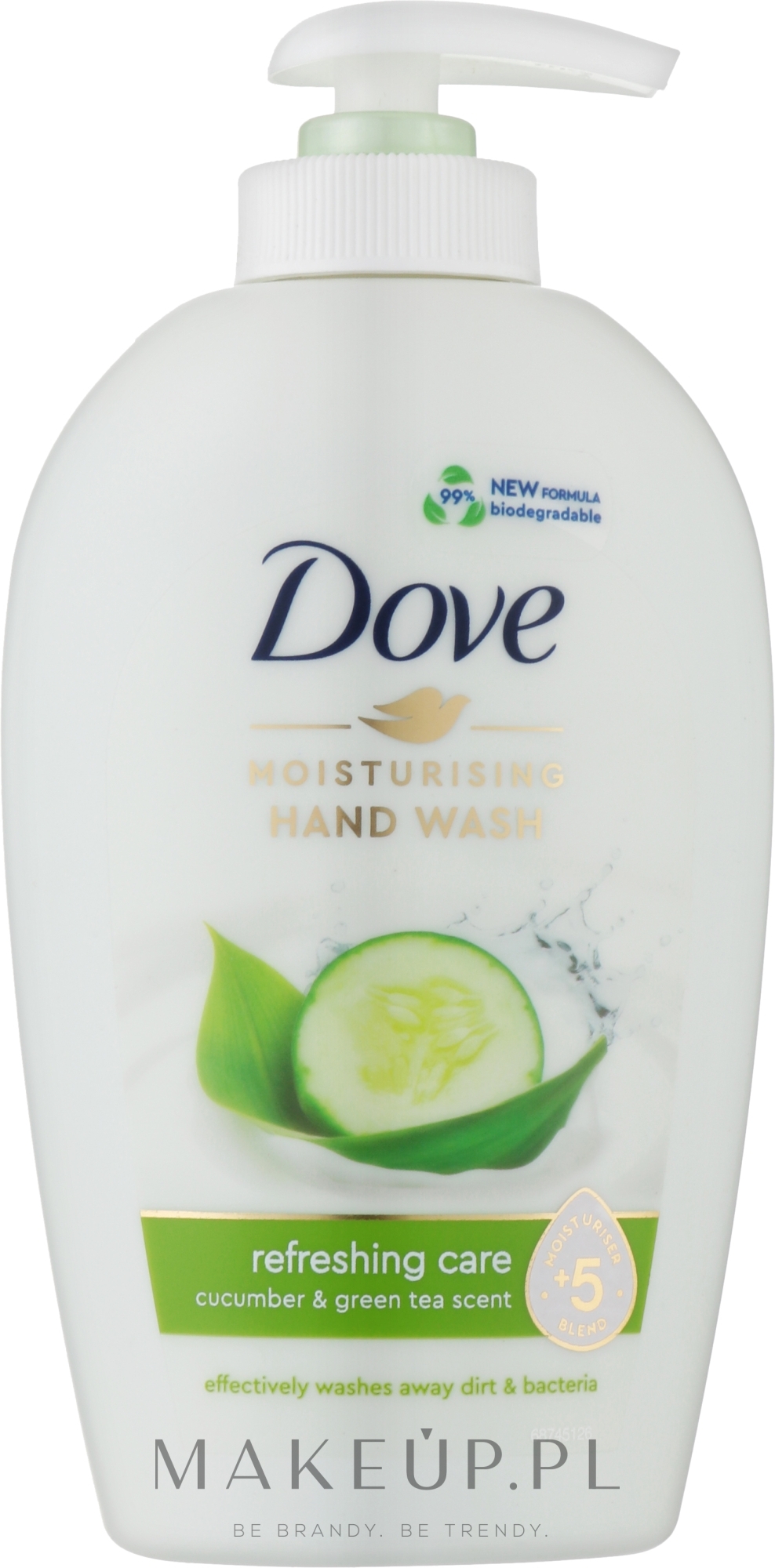 Kremowe mydło w płynie z pompką Ogórek i zielona herbata - Dove Go Fresh — Zdjęcie 250 ml