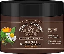 Kup Wzmacniająca maska do włosów „7 ziół” - Herbal Traditions Strength & Energy Hair Mask