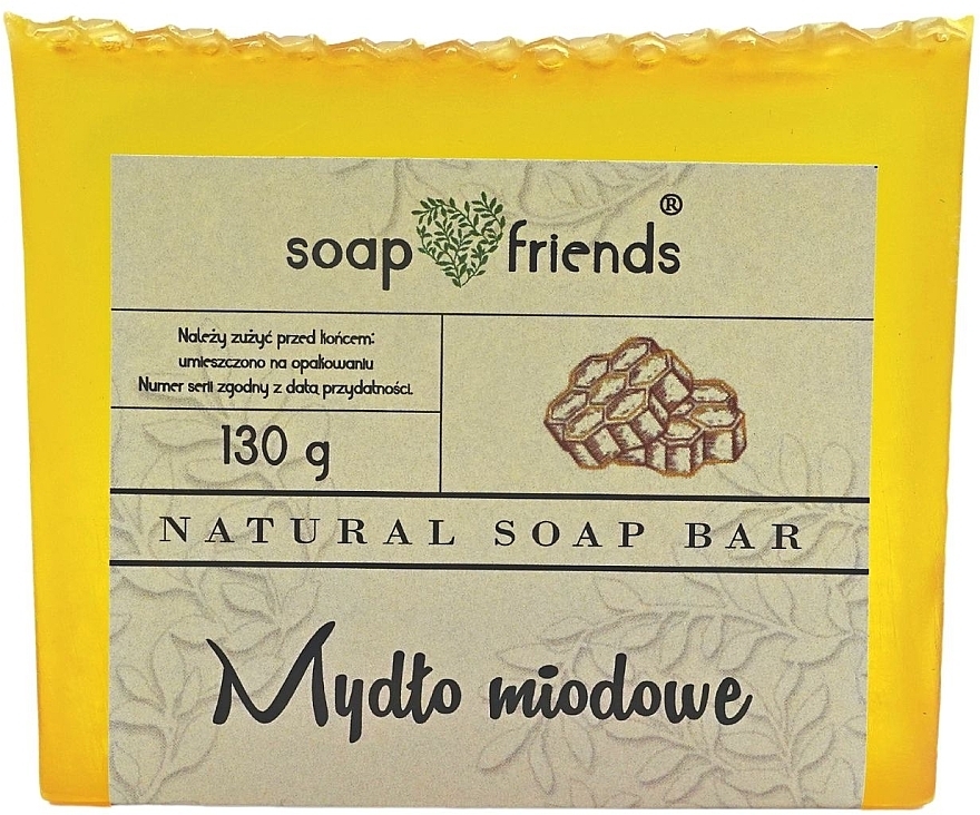 Glicerynowe mydło w kostce Miód - Soap&Friends — Zdjęcie N1