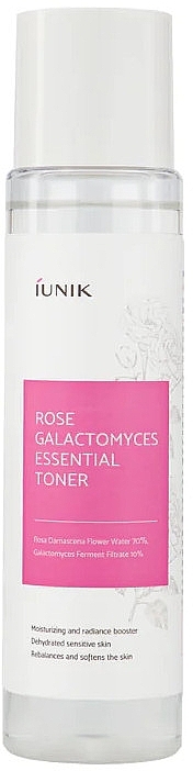 Tonik do twarzy z różą i galactomyces - iUNIK Rose Galactomyces Essential Toner — Zdjęcie N1