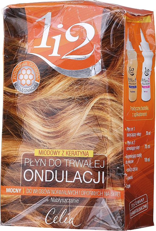 PRZECENA! Miodowy płyn do trwałej ondulacji do włosów normalnych i odpornych na skręt - Celia 1 i 2 * — Zdjęcie N6