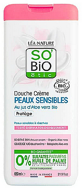 Żel pod prysznic - So'Bio Etic Organic Aloe Vera Protective Shower Gel Sensitive Skin — Zdjęcie N1