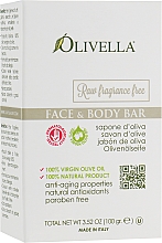 Kup Mydło do twarzy i ciała na bazie oliwy z oliwek, bezzapachowe - Olivella Face & Body Soap Olive