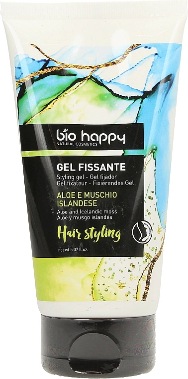 Żel do stylizacji włosów z aloesem i mchem irlandzkim - Bio Happy Hair Styling Gel — Zdjęcie N1