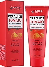 Pianka oczyszczająca z wyciągiem z pomidorów - Eyenlip Ceramide Tomato Cleansing Foam — Zdjęcie N2