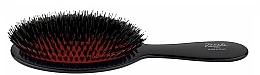 Nylonowa szczotka do włosów, czarna - Janeke Nylon Brush — Zdjęcie N1