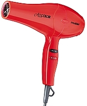 Suszarka do włosów, czerwona - Dikson Muster Air Color 3000 — Zdjęcie N1