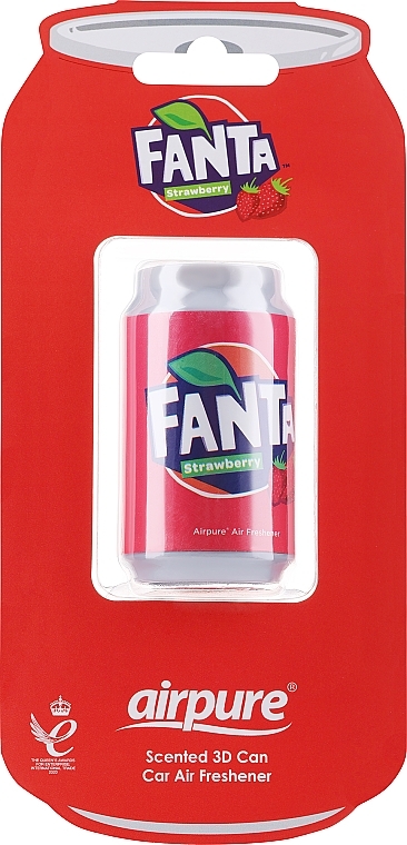 Odświeżacz powietrza do samochodu Fanta-Strawberry - Airpure Scented 3D Can Car Air Freshener — Zdjęcie N1