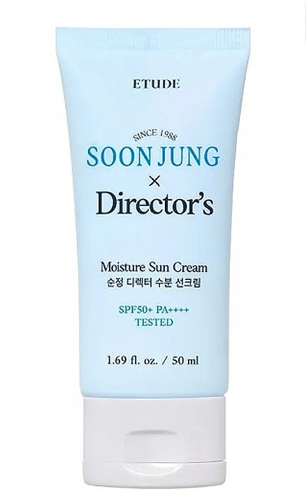Nawilżający krem przeciwsłoneczny do twarzy - Etude House Soon Jung & Director’s Moisture Sun Cream SPF50+ PA+++ — Zdjęcie N1