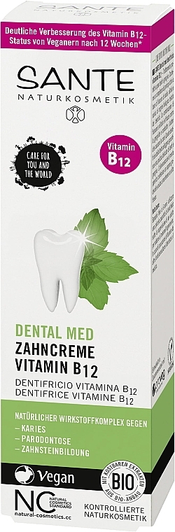 Pasta do zębów - Sante Dental Med Toothpaste Vitamin B12 — Zdjęcie N2